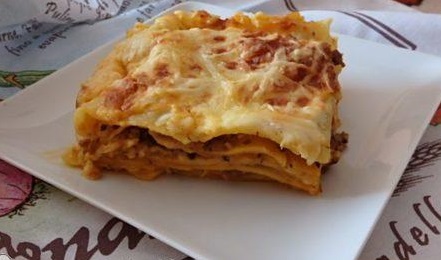 Gombás lasagne besamel mártással